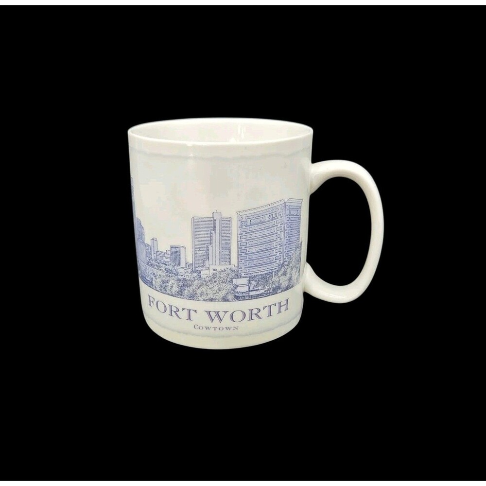 Starbucks Fort Worth Cowtown City Architecture Series Mug Cup 18 oz Texas 2006